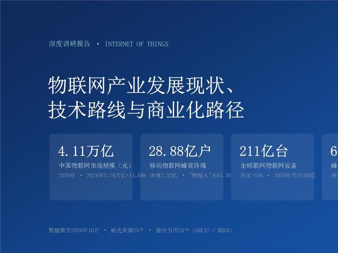 物联网产业发展现状,技术路线与商业化路径深度调研报告